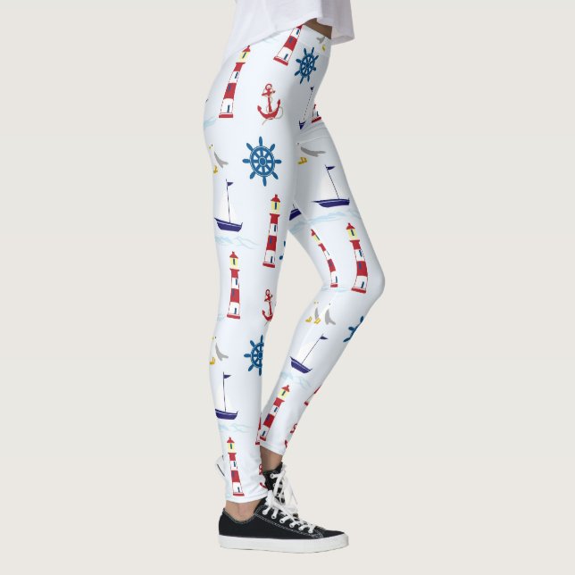 Leggings Diversión y simple náutica (Derecha)