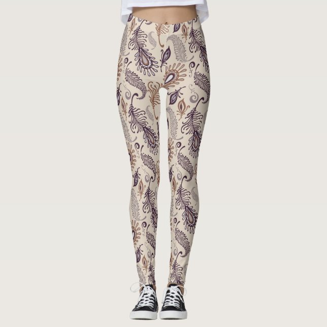 Leggings Diverso modelo de la pluma (Anverso)