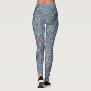 Leggings Divertidas Gracias Script Jeans