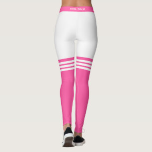 Leggings Divertidas piernas blancas falsas rosadas sobre ca