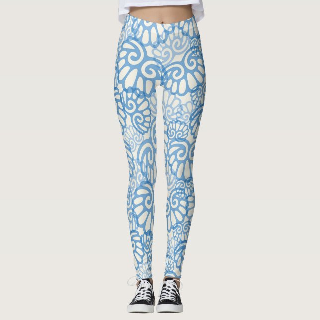 Leggings Divertido Blue Seashell (Anverso)