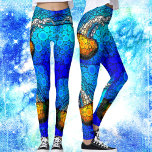 Leggings Divertido colorido medusas oceánicas moda foto cír<br><div class="desc">Dé una lección a esta medusa amarilla naranja flotando en el azul turquesa del océano y deje que la vida siga su curso cada vez que lleve estas sorprendentemente modas, fotos de colores vivos. Trabajar, hacer recados, o simplemente pasar el rato. Tan único que nunca tendrás que preocuparte por las...</div>