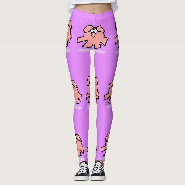Leggings Divertido Personalizado de Año Cerdo Mujer escoge  (Anverso)