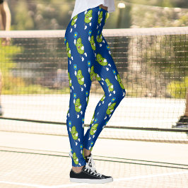 Leggings Divertido platillo de piquetes con remo y bolas