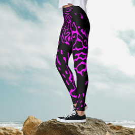 Leggings Diviértete con Patrón de Impresión de Animal Salva
