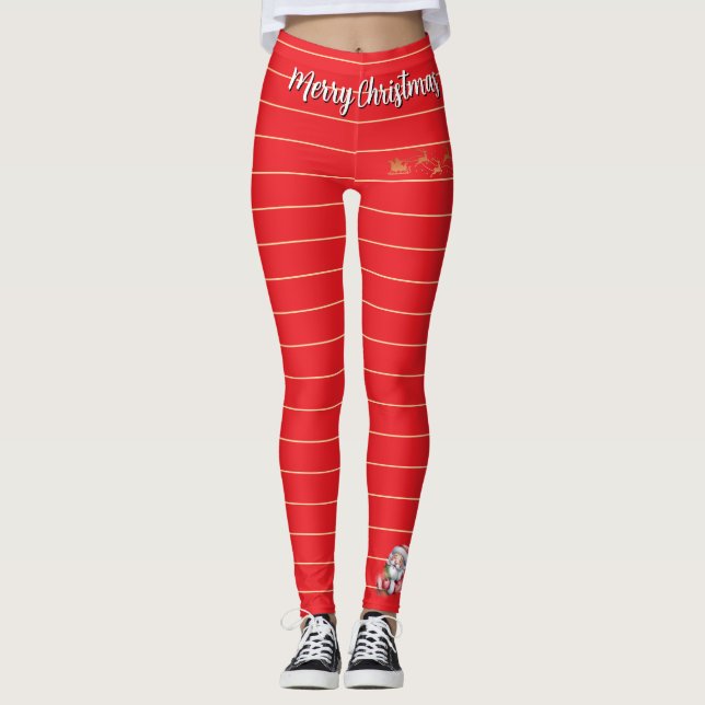 Leggings Diviértete Santa Lindo & Tipografía  (Anverso)