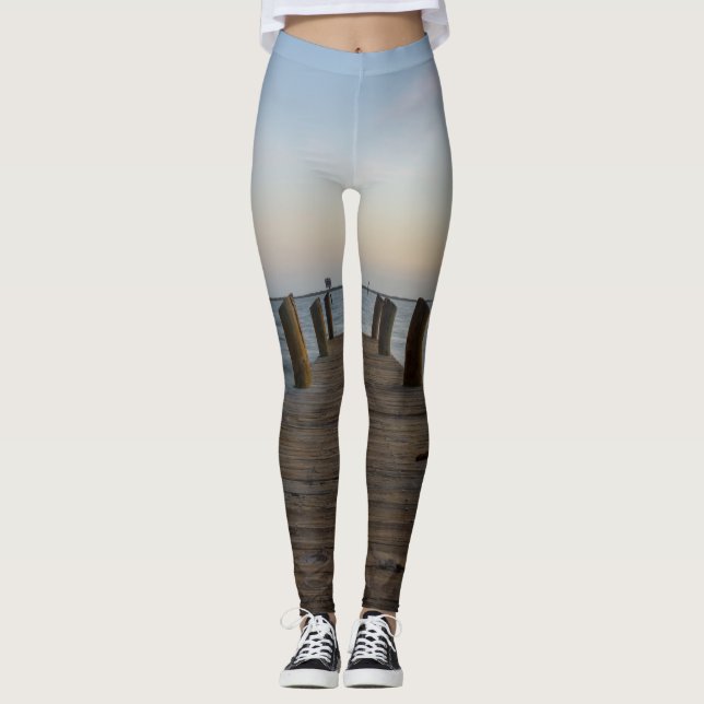 Leggings Dock del río Banana (Anverso)