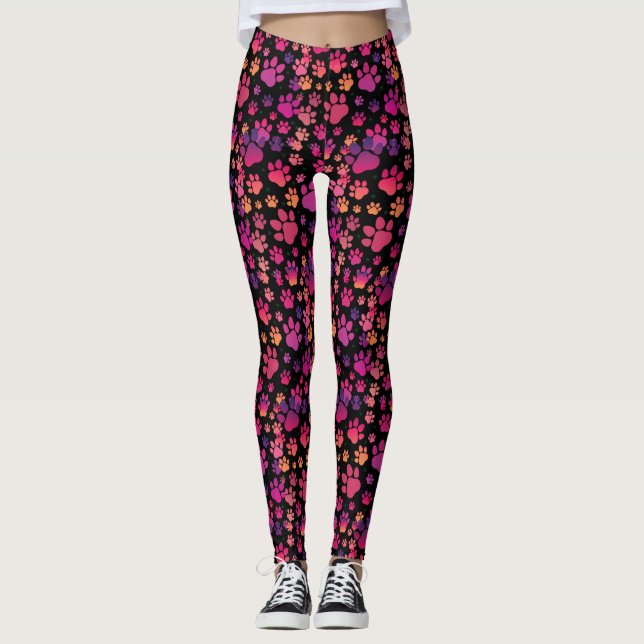 Leggings Dog Paw colorido (Anverso)