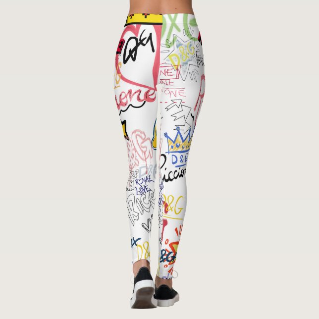 Leggings Dolce Gabbana Nueva temporada Diseño de tipografía (Reverso)