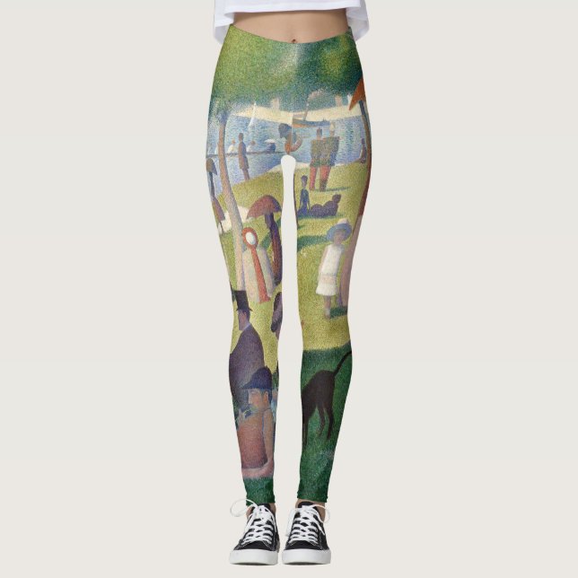 Leggings Domingo en la pintura de La Grande Jatte Seurat (Anverso)