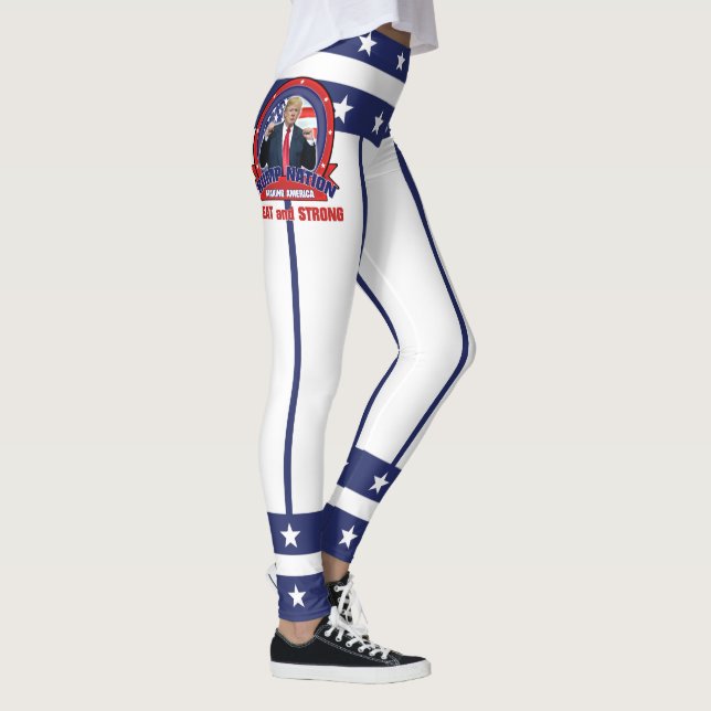 Leggings Donald Trump - HACIENDO AMÉRICA v2 GRANDE y FUERTE (Derecha)