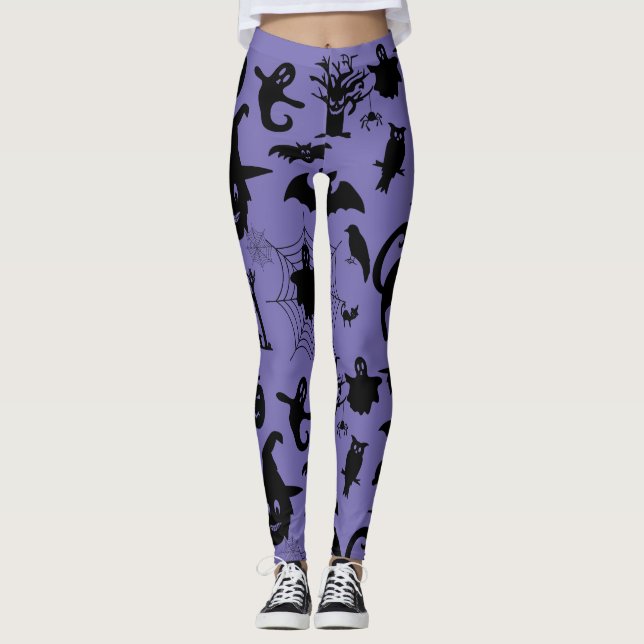Leggings Donde Spooky conoce la sofisticación, tema de Hall (Anverso)