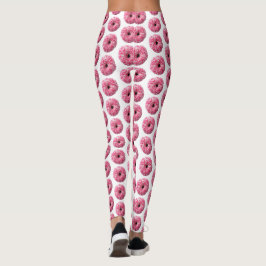 Leggings Donut Rosado blanco