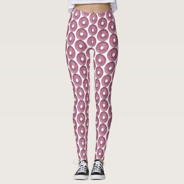 Leggings Donut rosado con rociadores (Anverso)