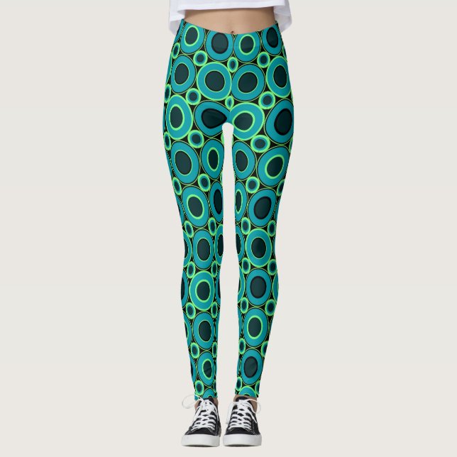 Leggings Donut verde azulado con menta (Anverso)