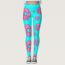 Leggings Donuts de crema rosa