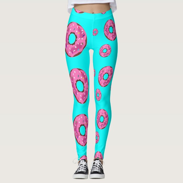 Leggings Donuts de crema rosa (Anverso)
