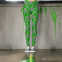 Leggings Donuts de lodo verde zombi