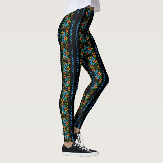 Leggings Doodle de flor (Derecha)