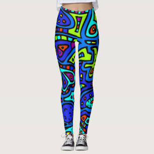 Leggings Doodle espacial #1