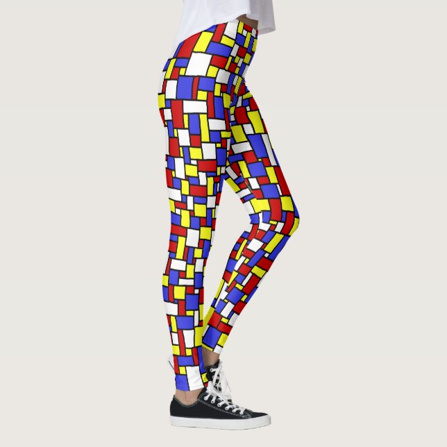 Leggings Doodle inspirado en Mondrian (Derecha)