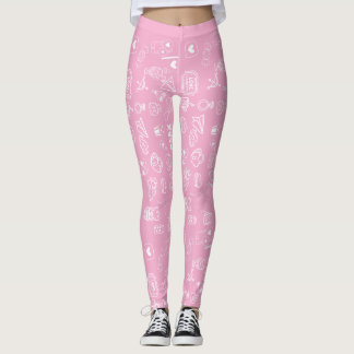 Leggings Doodle romántico