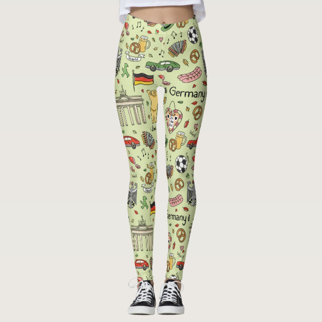 Leggings Doodles de Alemania (Anverso)