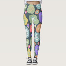 Leggings Doodles de ensueño - Diseño del Motivo de la Natur