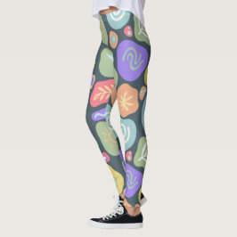 Leggings Doodles de ensueño - Diseño del Motivo de la Natur