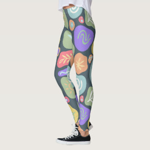 Leggings Doodles de ensueño - Diseño del Motivo de la Natur