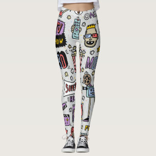 Leggings Doodles de la serie de televisión: Divertido conju