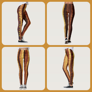 Leggings Dorado Glam Bronce