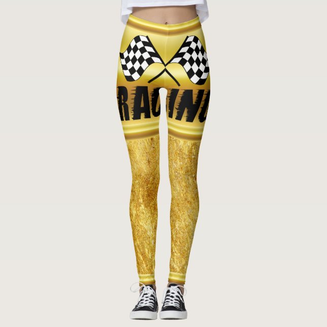 Leggings Dos banderas de regatas para la competencia ganan (Anverso)