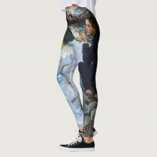 Leggings Dos Chicas pescando, 1912 por John Singer Sargent
