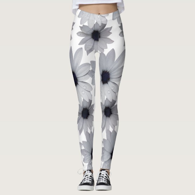 Leggings dos flores blancas (Anverso)
