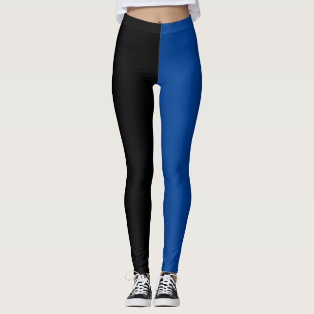 Leggings Dos piernas de halloween azul tone (Anverso)