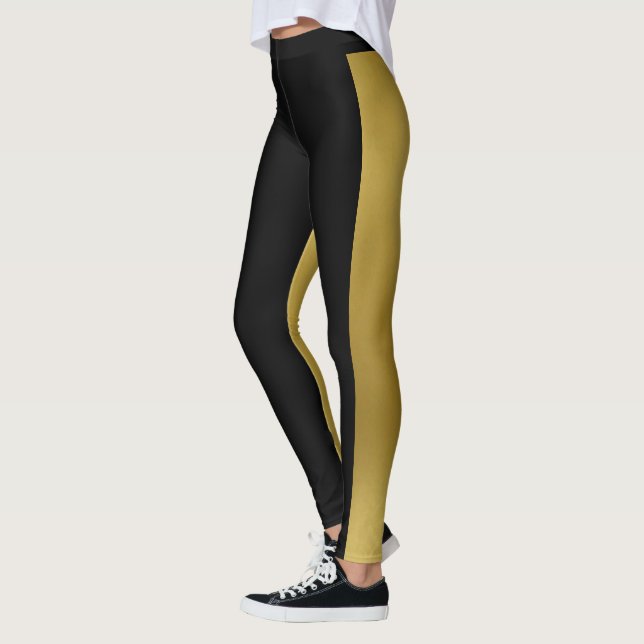 Leggings Dos tonos de oro y negro (Izquierda)