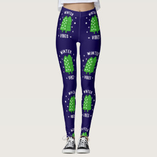 Leggings Dos vibraciones de invierno de árboles