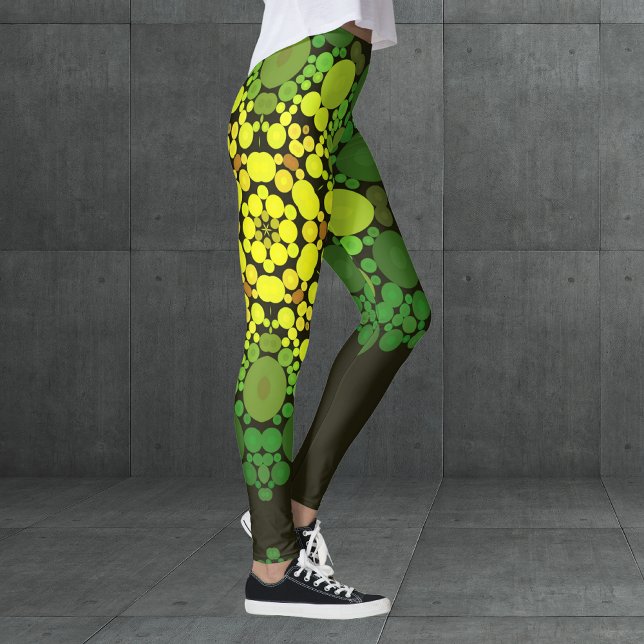 Leggings Dot Mandala Flor Amarillo y Verde (Subido por el creador)