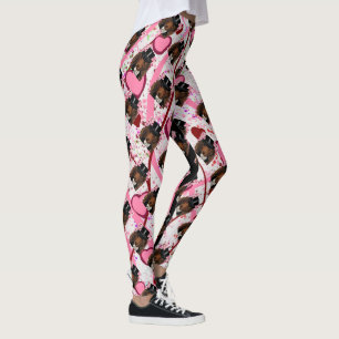 LEGGINGS DOXIE ROJO DE PELO LARGO