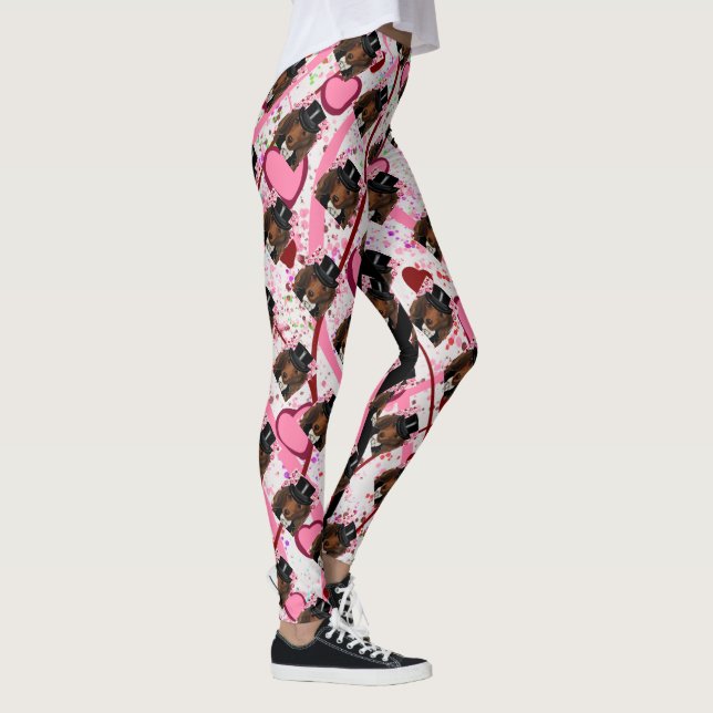LEGGINGS DOXIE ROJO DE PELO LARGO (Derecha)