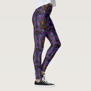 LEGGINGS DOXIE ROJO DE PELO LARGO