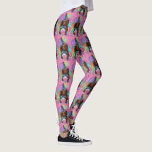 LEGGINGS DOXIE ROJO DE PELO LARGO