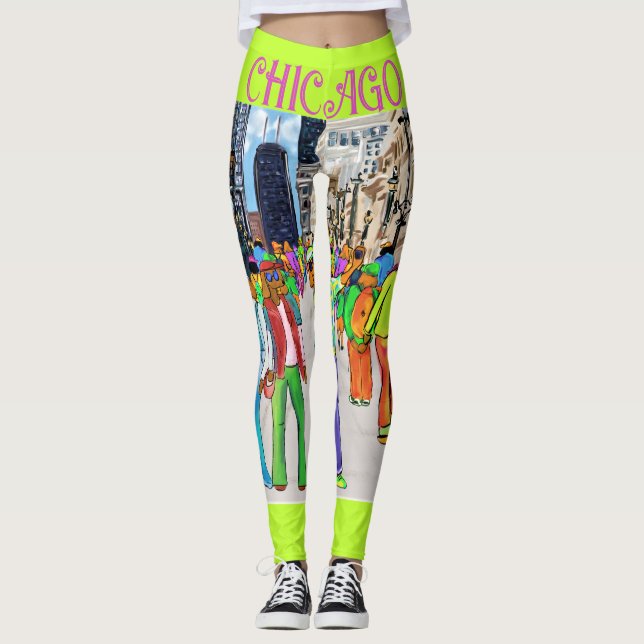 Leggings Doxie Town Chicago (Anverso)