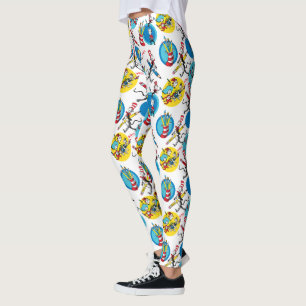 Leggings Dr. Seuss   Caracteres con patrón de lápices