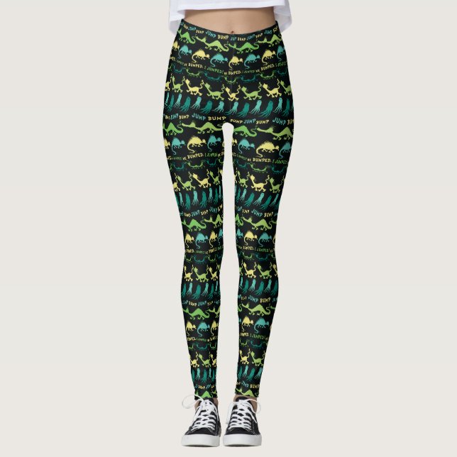 Leggings Dr. Seuss | Patrón de Halloween "Bump Jump" (Anverso)