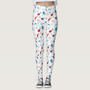 Leggings Dr. Seuss Un pez dos peces patrón de estrella