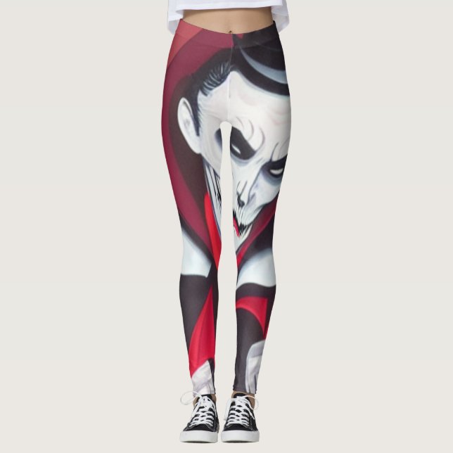 Leggings Drácula de Halloween (Anverso)