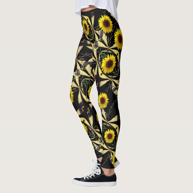 Leggings Dragenfly de girasol (Izquierda)