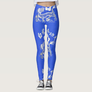 LEGGINGS DRAGÓN BLANCO
